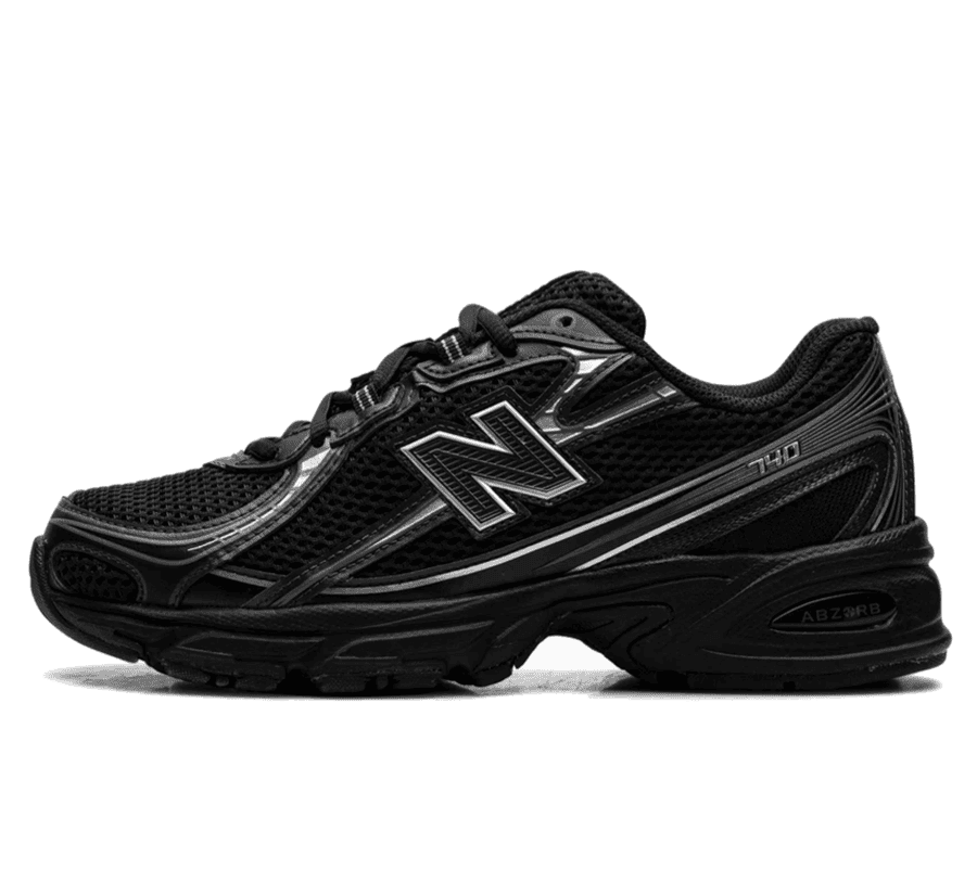 New Balance 740 Black Silver - schwarz silberner Sneaker