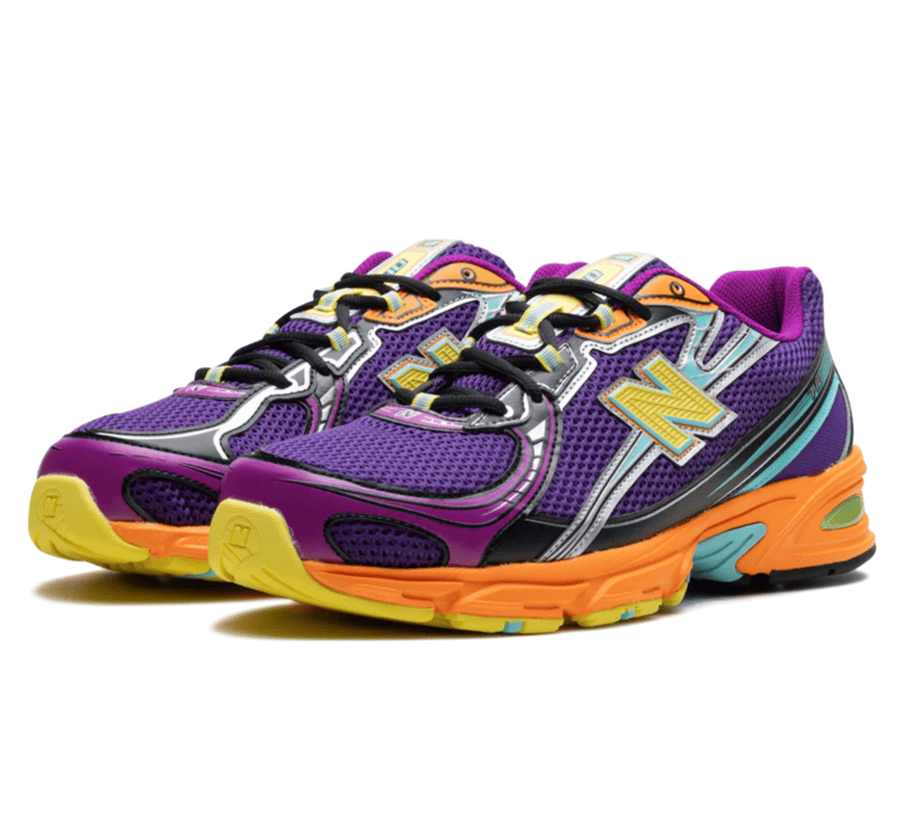 New Balance 740 Concord Grape Sun Glow - lila gelb orangener Sneaker
