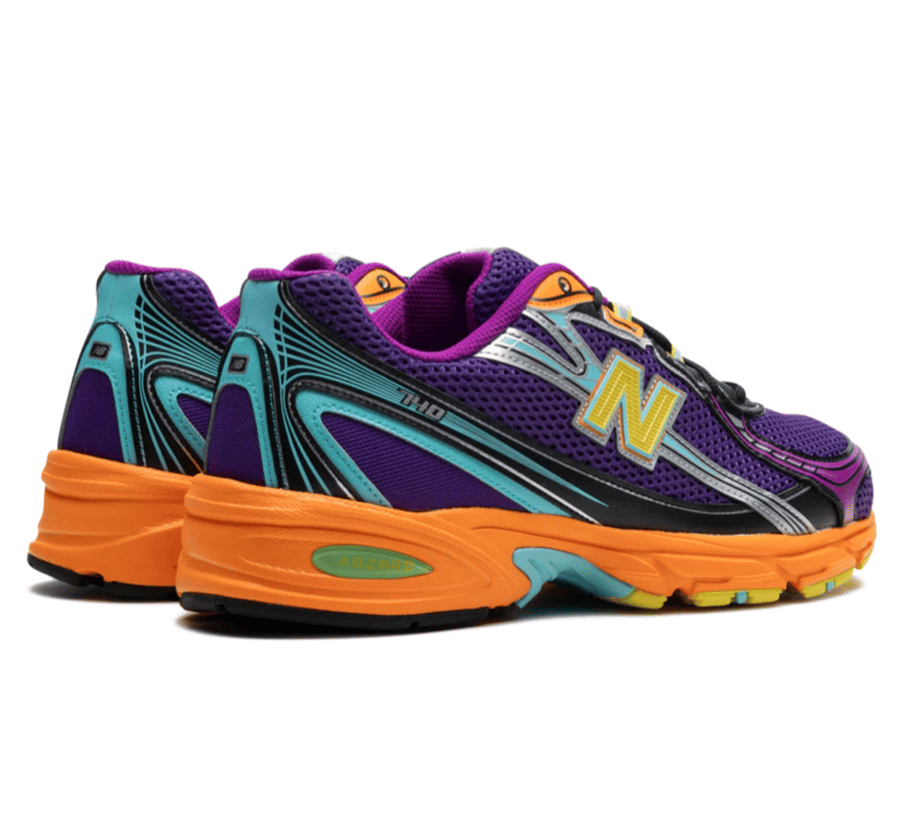 New Balance 740 Concord Grape Sun Glow - lila gelb orangener Sneaker