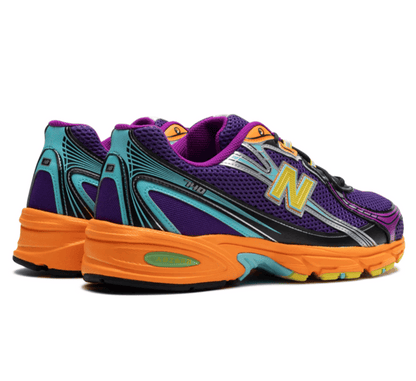 New Balance 740 Concord Grape Sun Glow - lila gelb orangener Sneaker