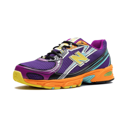 New Balance 740 Concord Grape Sun Glow - lila gelb orangener Sneaker