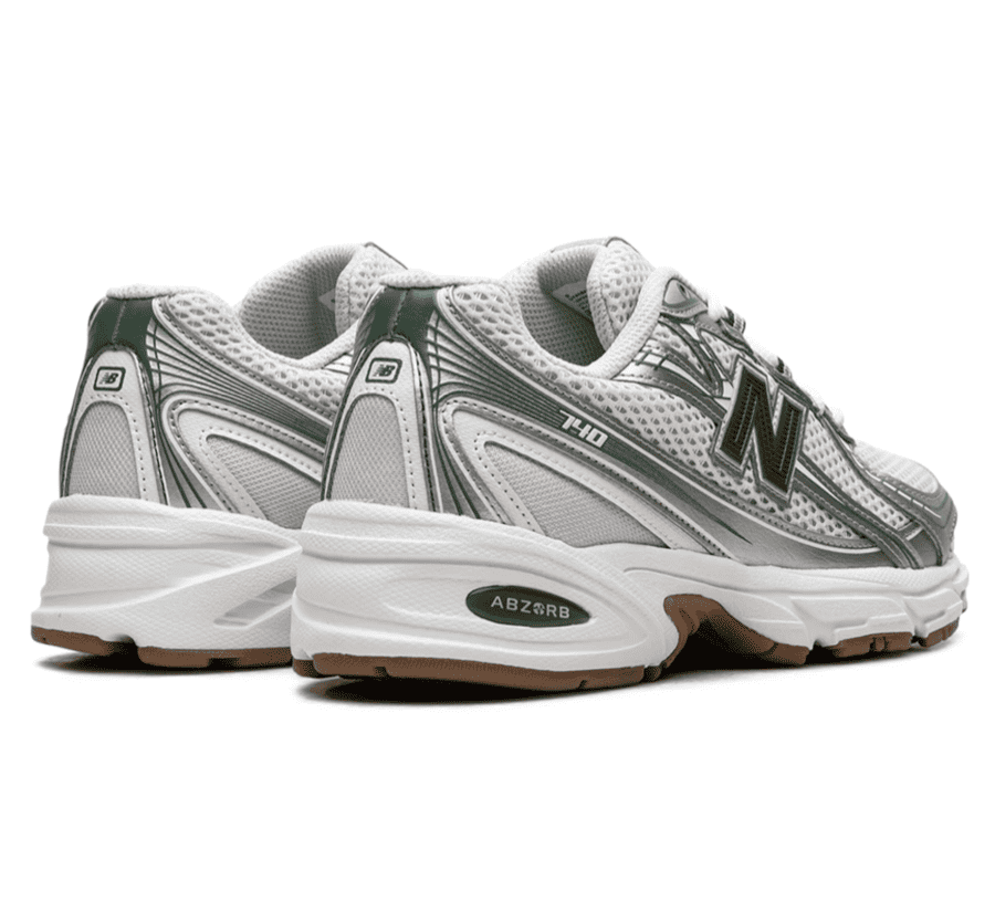 New Balance 740 Grey Matter Dark Alpine Green - weiß grau grüner Sneaker