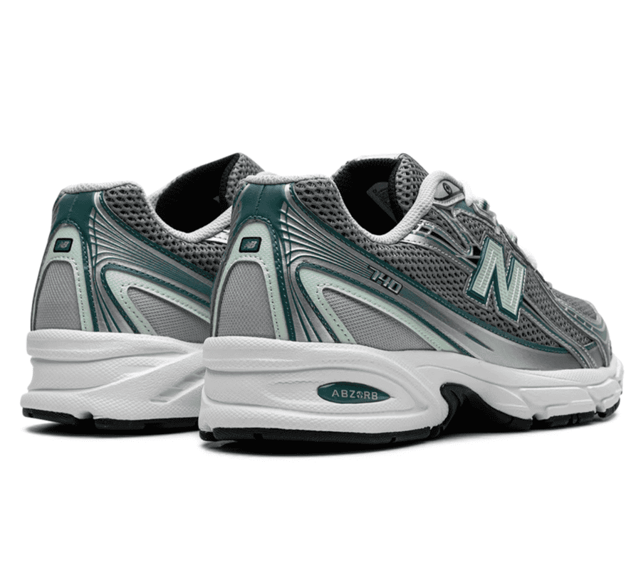 New Balance 740 Silver Metallic New Spruce - grau grüner Sneaker
