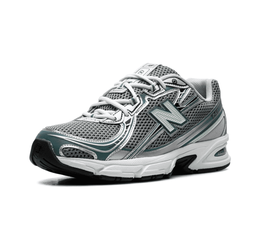 New Balance 740 Silver Metallic New Spruce - grau grüner Sneaker