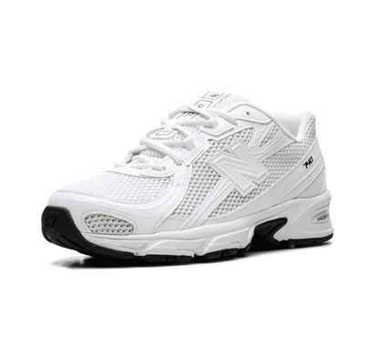 New Balance 740 Triple White - weißer Sneaker