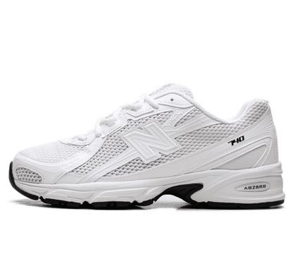 New Balance 740 Triple White - weißer Sneaker