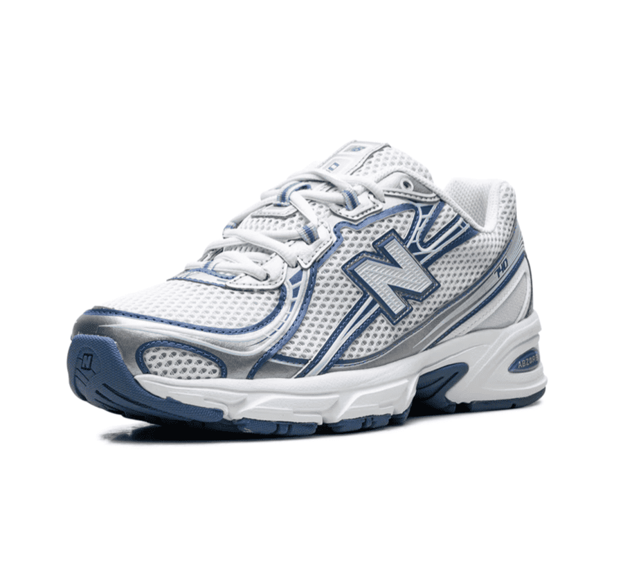 New Balance 740 V2 White Ice Blue Sea Lime - weiß blauer Sneaker