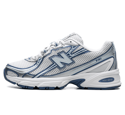 New Balance 740 V2 White Ice Blue Sea Lime - weiß blauer Sneaker