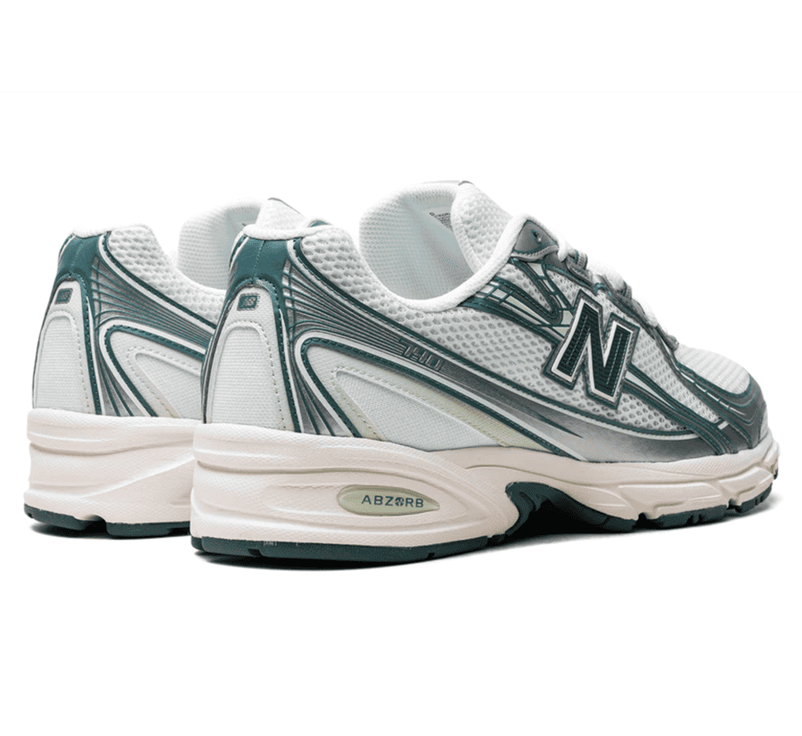 New Balance 740 White Marsh Green - weiß grüner Sneaker