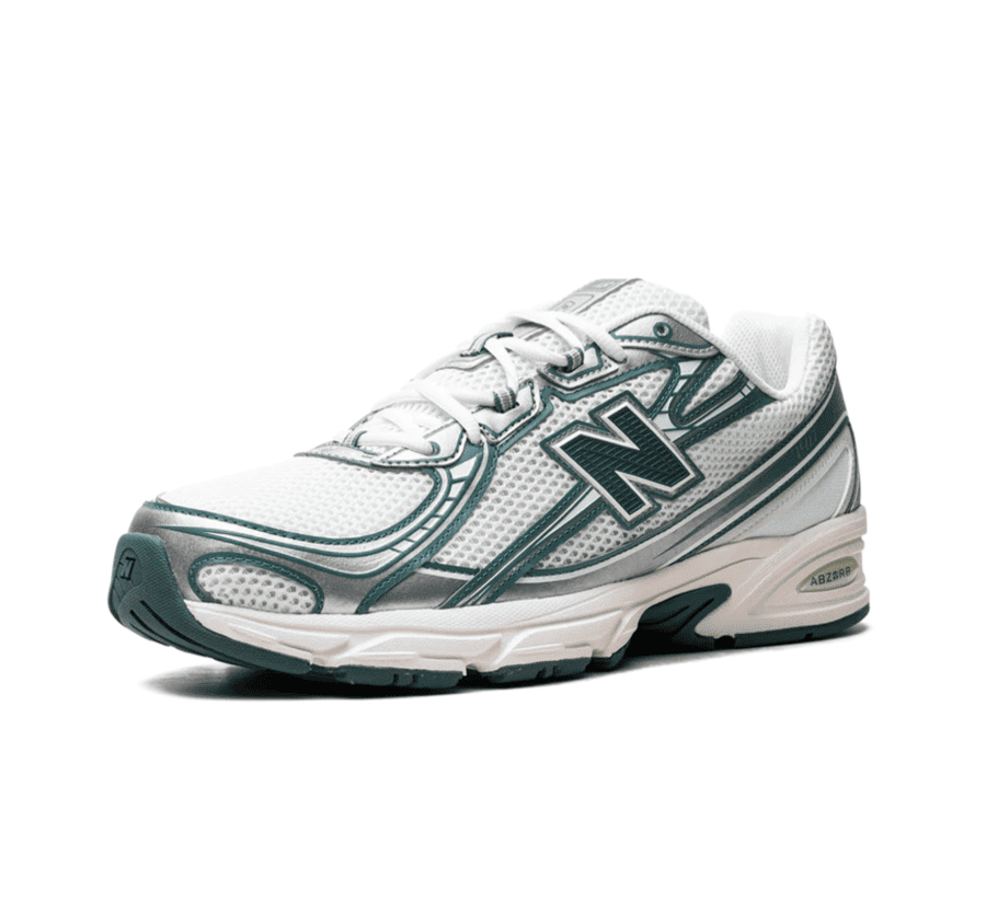 New Balance 740 White Marsh Green - weiß grüner Sneaker