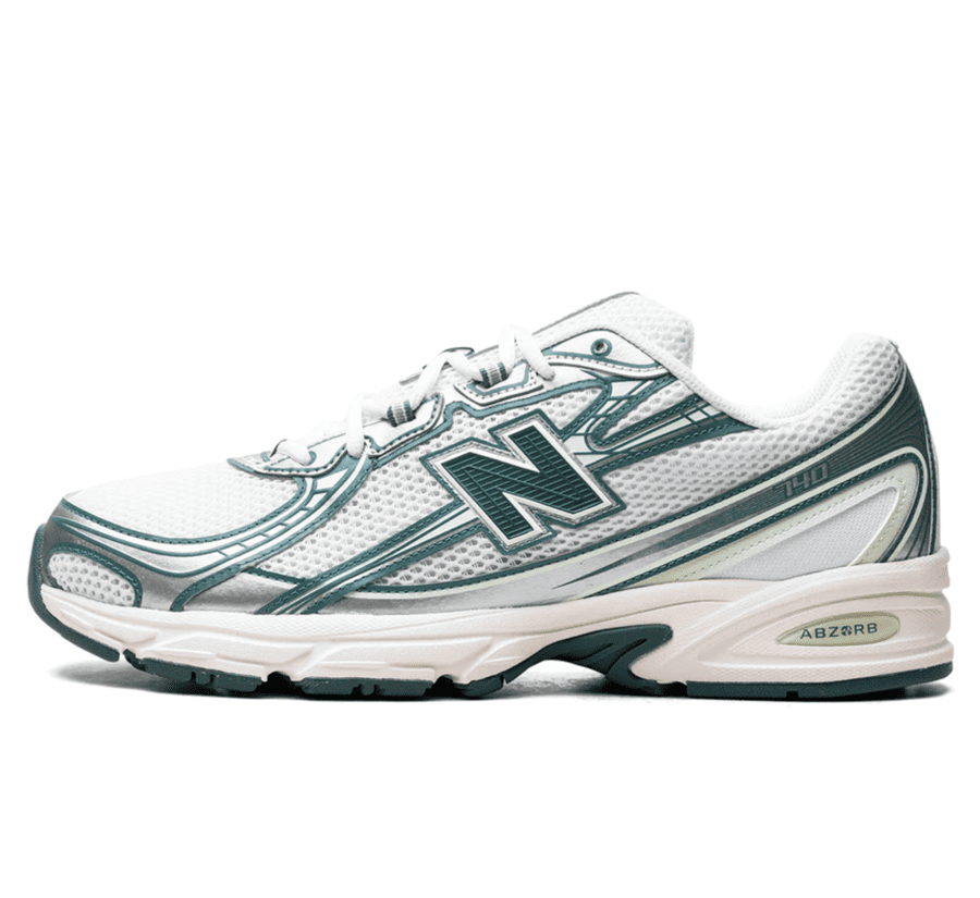 New Balance 740 White Marsh Green - weiß grüner Sneaker