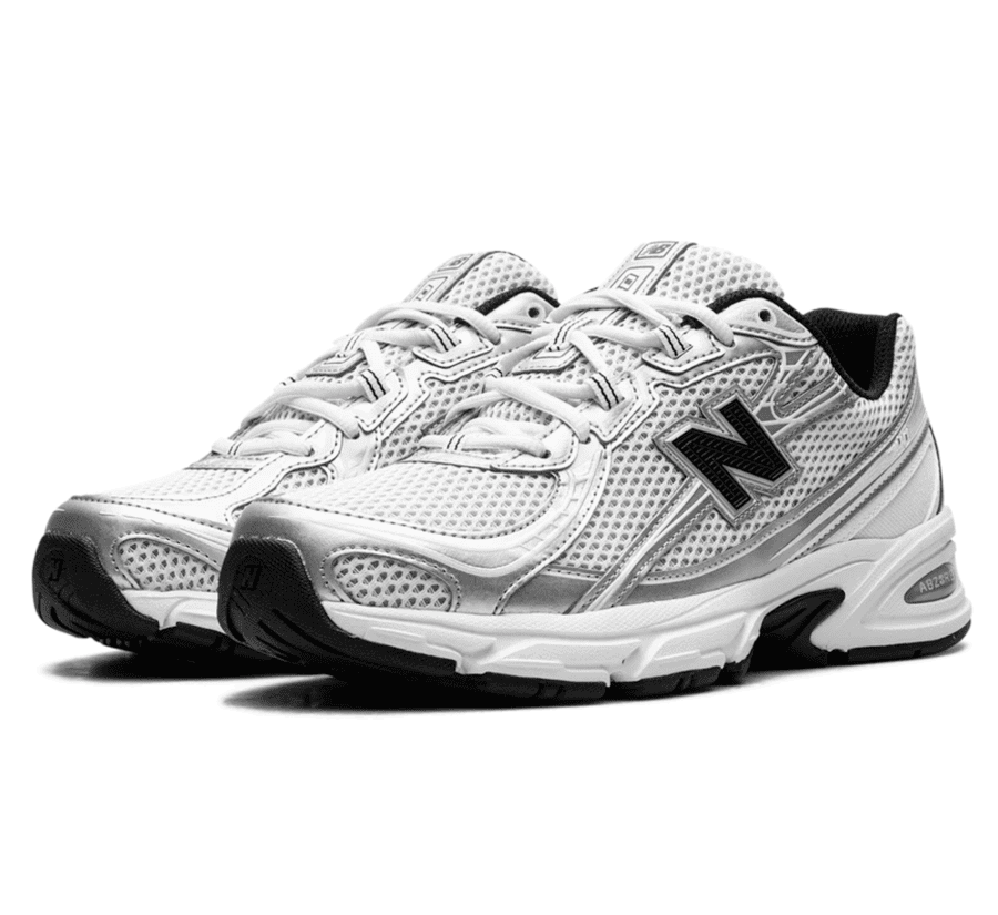 New Balance 740 White Silver Metallic Navy - weiß blauer Sneaker