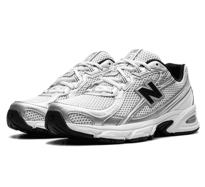 New Balance 740 White Silver Metallic Navy - weiß blauer Sneaker