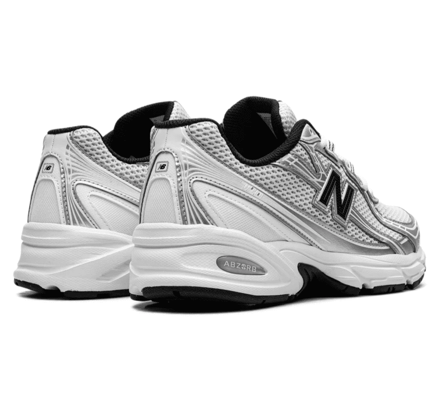 New Balance 740 White Silver Metallic Navy - weiß blauer Sneaker