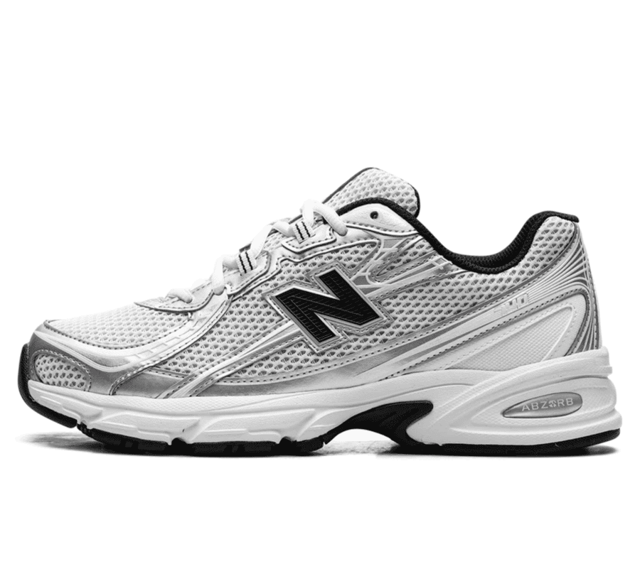 New Balance 740 White Silver Metallic Navy - weiß blauer Sneaker