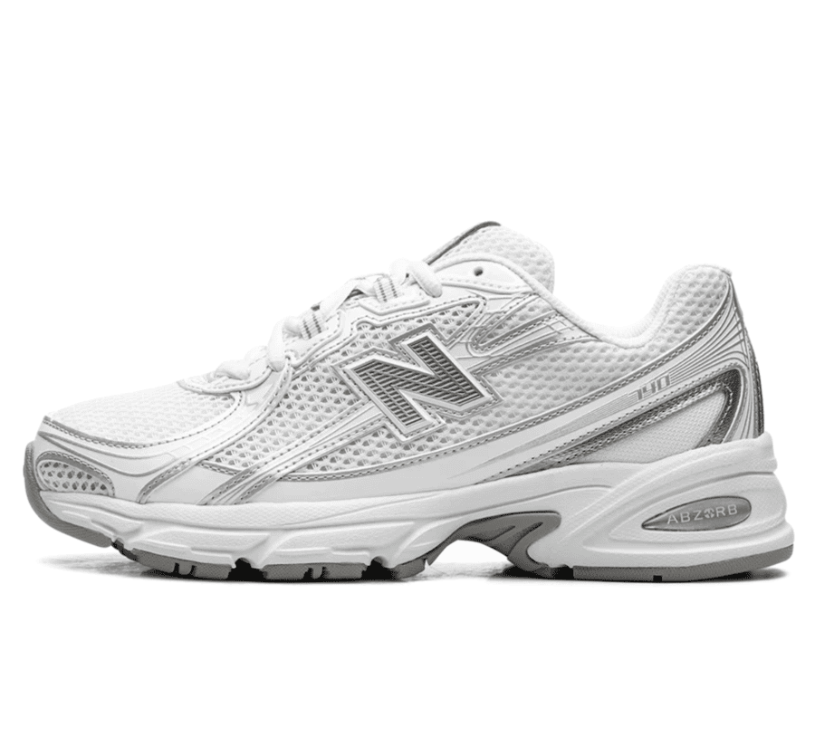 New Balance 740 White Silver - weiß silberner Sneaker