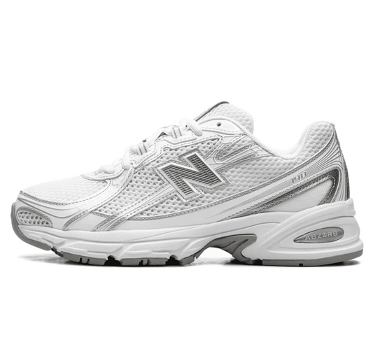 New Balance 740 White Silver - weiß silberner Sneaker
