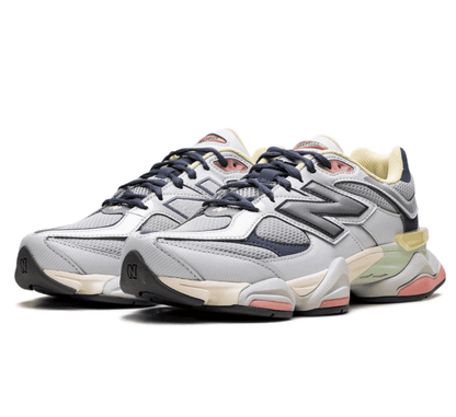 New Balance 9060 Grey Yellow Navy - grau blau gelber Sneaker