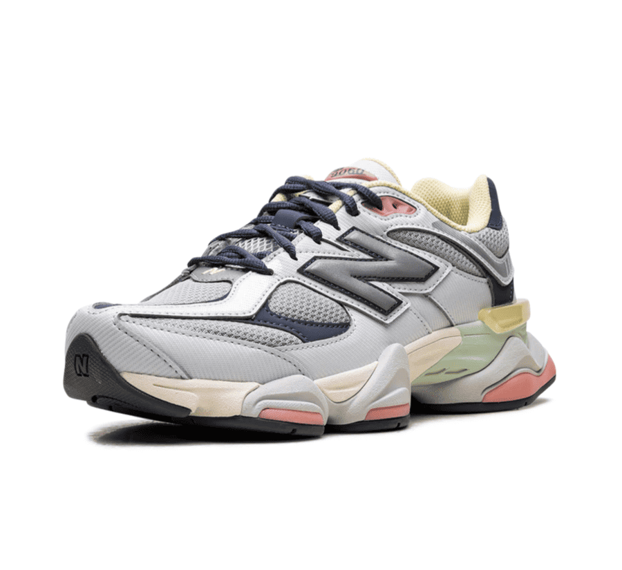 New Balance 9060 Grey Yellow Navy - grau blau gelber Sneaker