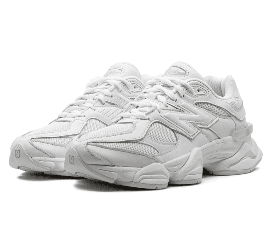 New Balance 9060 Triple White - weißer Sneaker