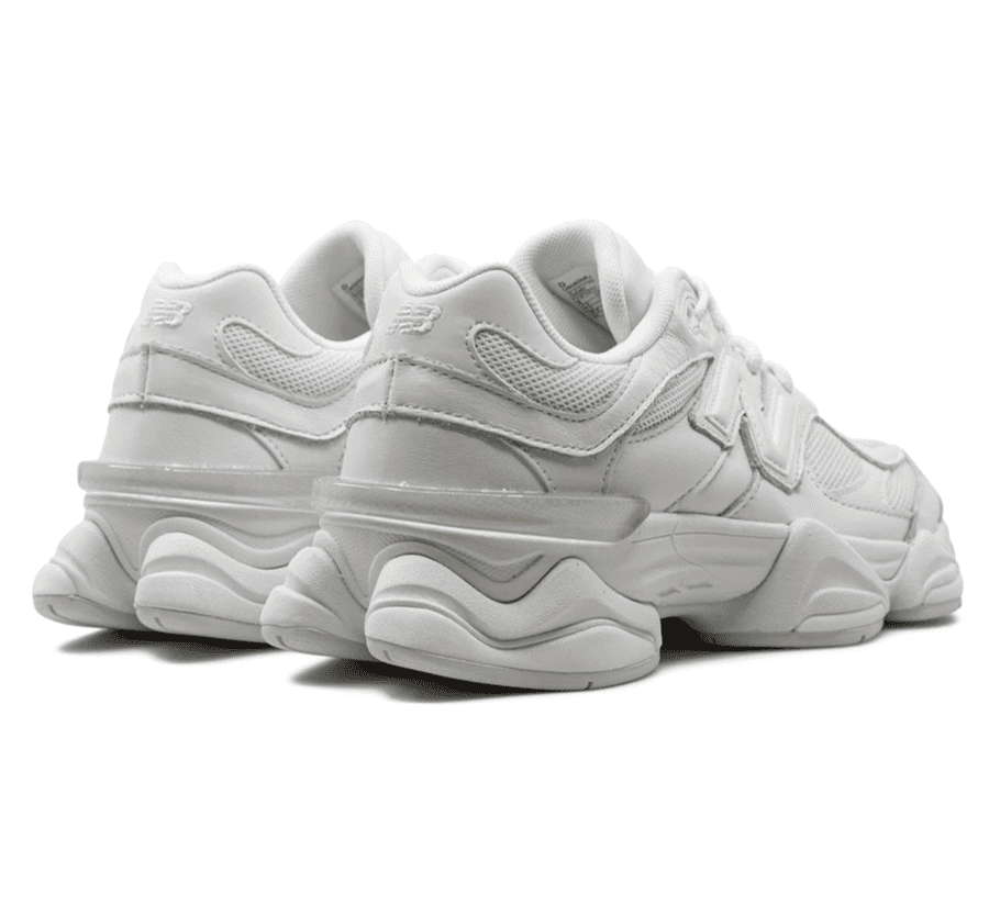 New Balance 9060 Triple White - weißer Sneaker