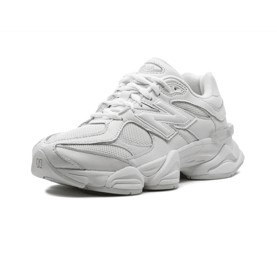 New Balance 9060 Triple White - weißer Sneaker