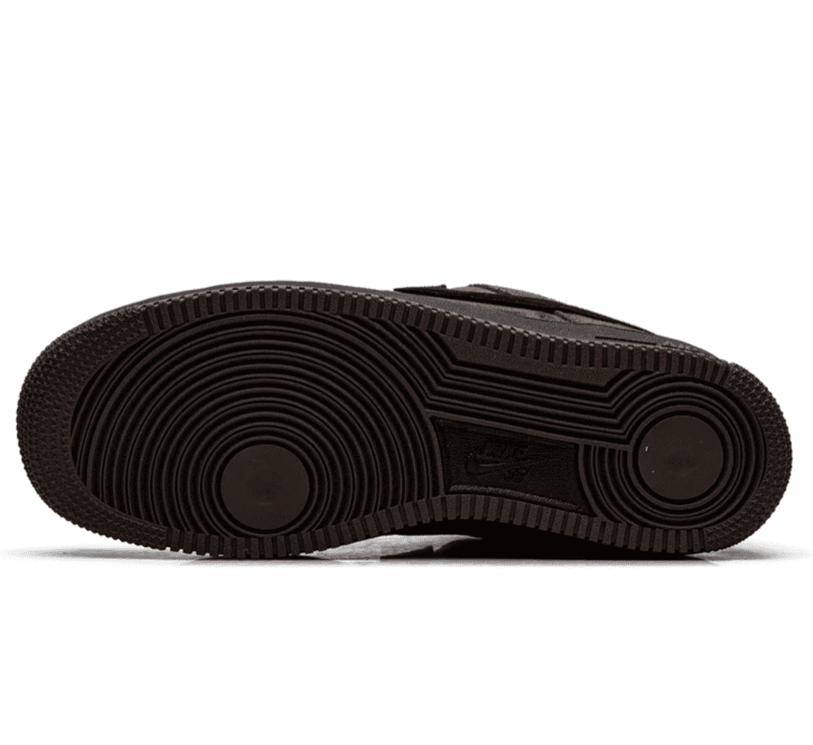 Nike SB Air Force 1 Low Light Chocolate Black HM8517-201 profilierte Außensohle von unten