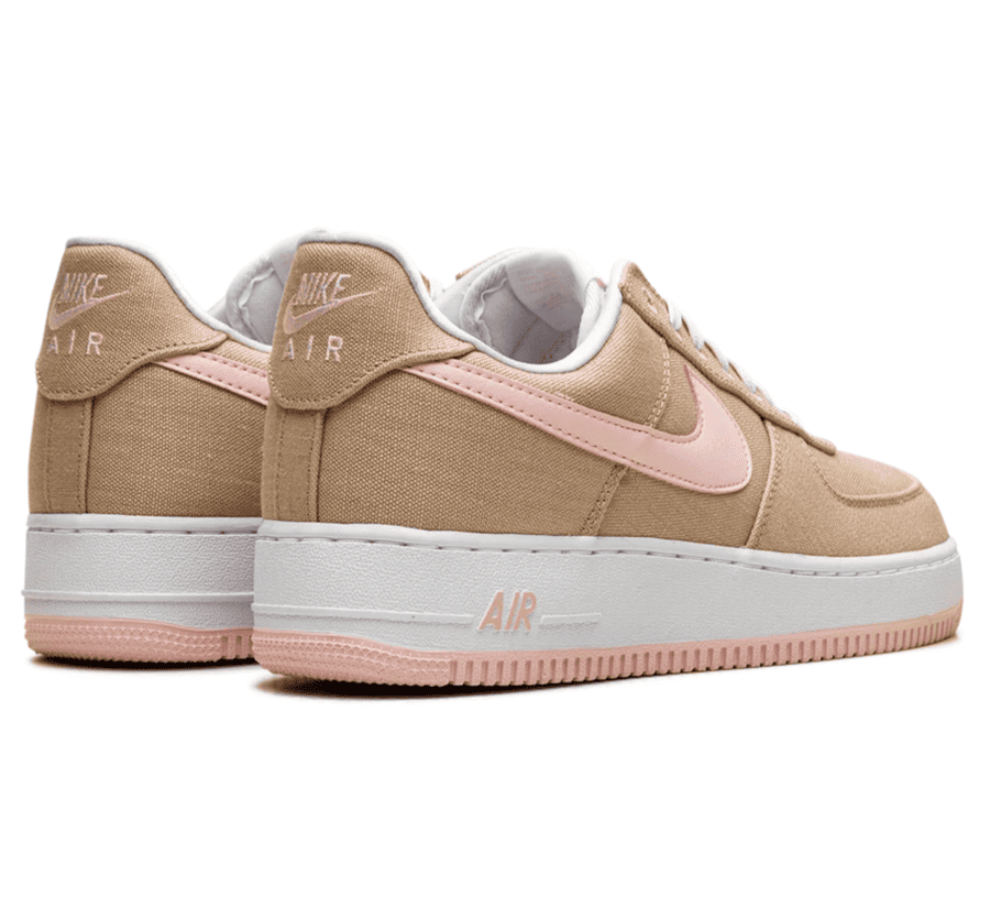 Nike Air Force 1 Low Linen Canvas HV2021-200 Paar von hinten