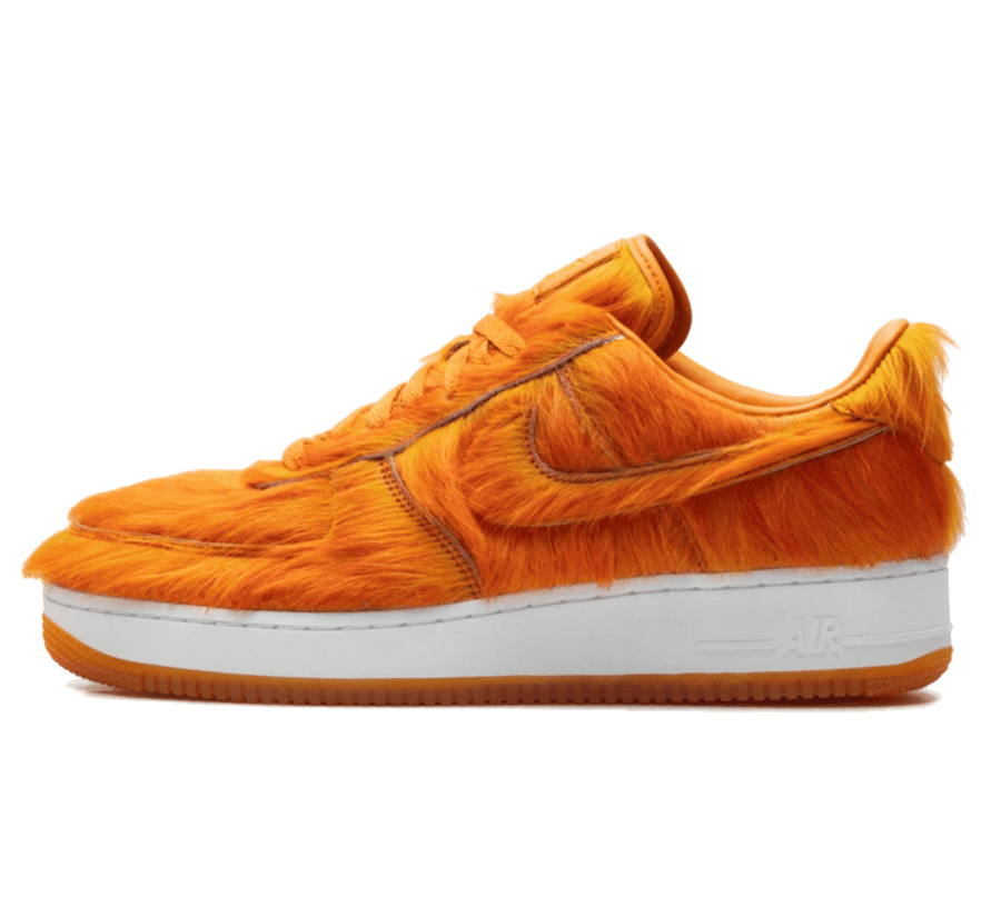 Nike Air Force 1 Low Technicolor Tale Orange Pony Hair Paar vorne Hauptbild Perspective