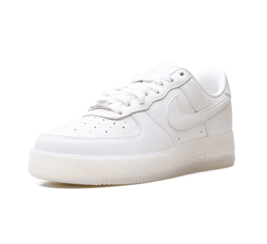 Nike Air Force 1 Low x NOCTA Certified Lover Boy Cobalt Tint einzelner Schuh seitlich mit monochromem Cobalt Tint Upper
