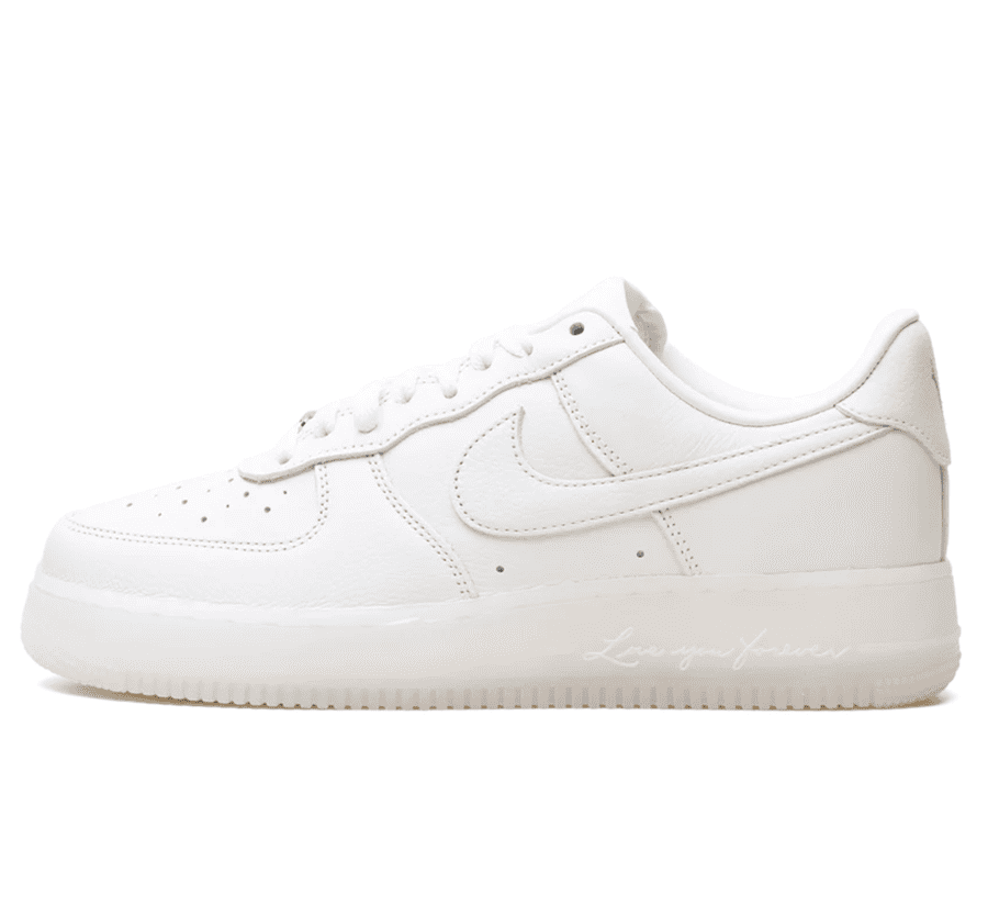 Nike Air Force 1 Low x NOCTA Certified Lover Boy Cobalt Tint Paar vorne Hauptbild Perspective mit hellblauem Premium-Leder