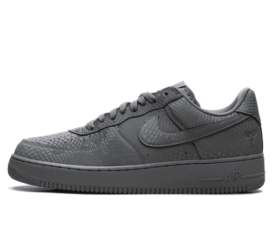Nike Air Force 1 Low x Kobe Bryant Forever Cool Grey Sneaker Paar vorne Perspective