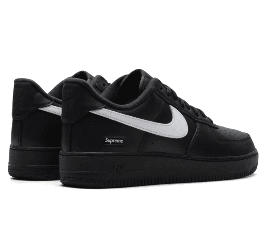 Nike Air Force 1 Low x Supreme ＂Black White＂ - schwarzer Sneaker