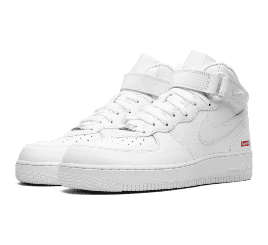 Nike Air Force 1 Mid x Supreme 'White'