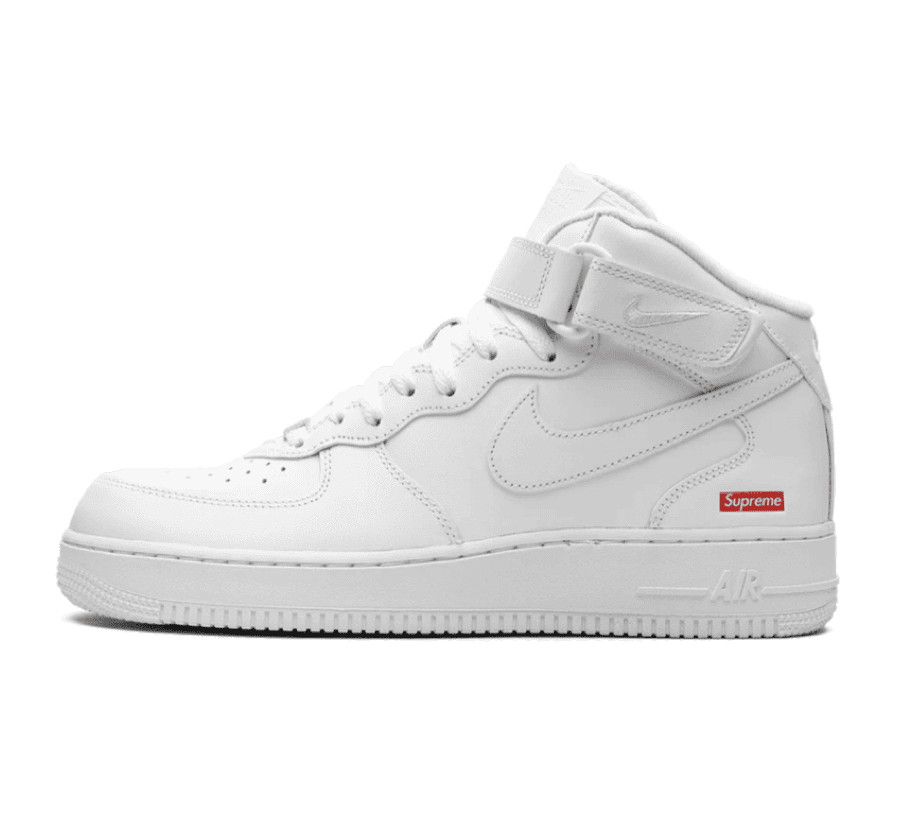 Nike Air Force 1 Mid x Supreme 'White'