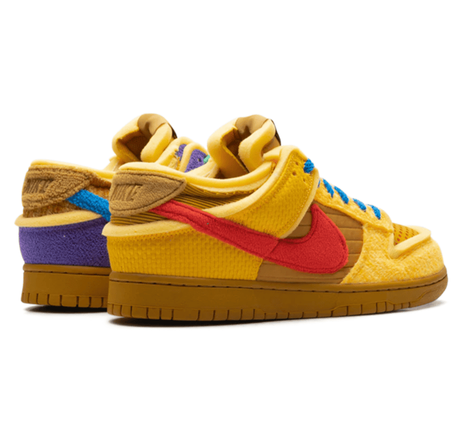 Nike Dunk Low x CPFM Cactus Plant Flea Market "Swamp Sponge Psychic Purple" - bunter lila gelb orangener Sneaker