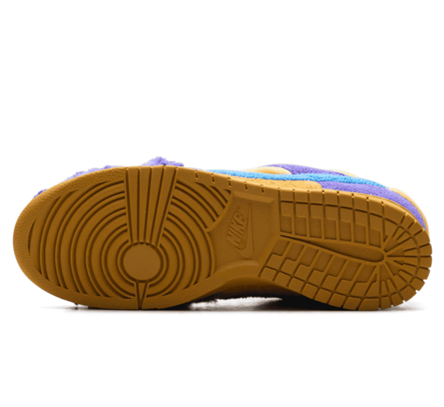 Nike Dunk Low x CPFM Cactus Plant Flea Market "Swamp Sponge Psychic Purple" - bunter lila gelb orangener Sneaker