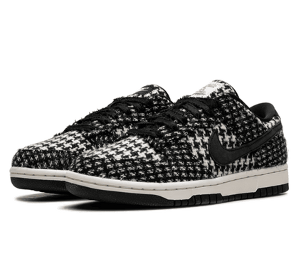 Nike Dunk Low x Harris Tweed ＂White Black＂ (W) - schwarz weißer Sneaker