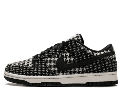 Nike Dunk Low x Harris Tweed ＂White Black＂ (W) - schwarz weißer Sneaker