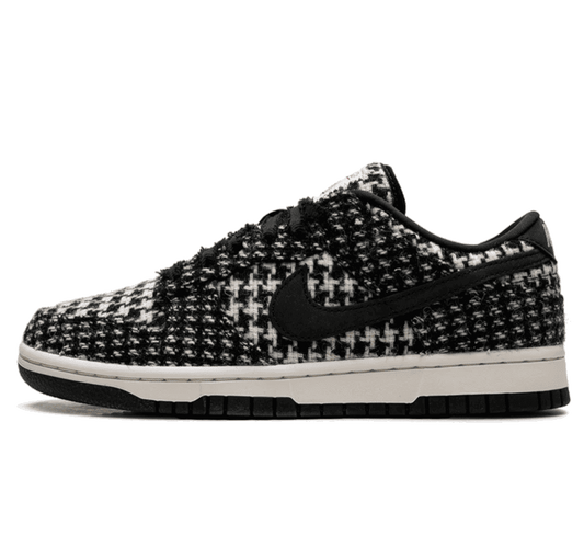 Nike Dunk Low x Harris Tweed ＂White Black＂ (W) - schwarz weißer Sneaker