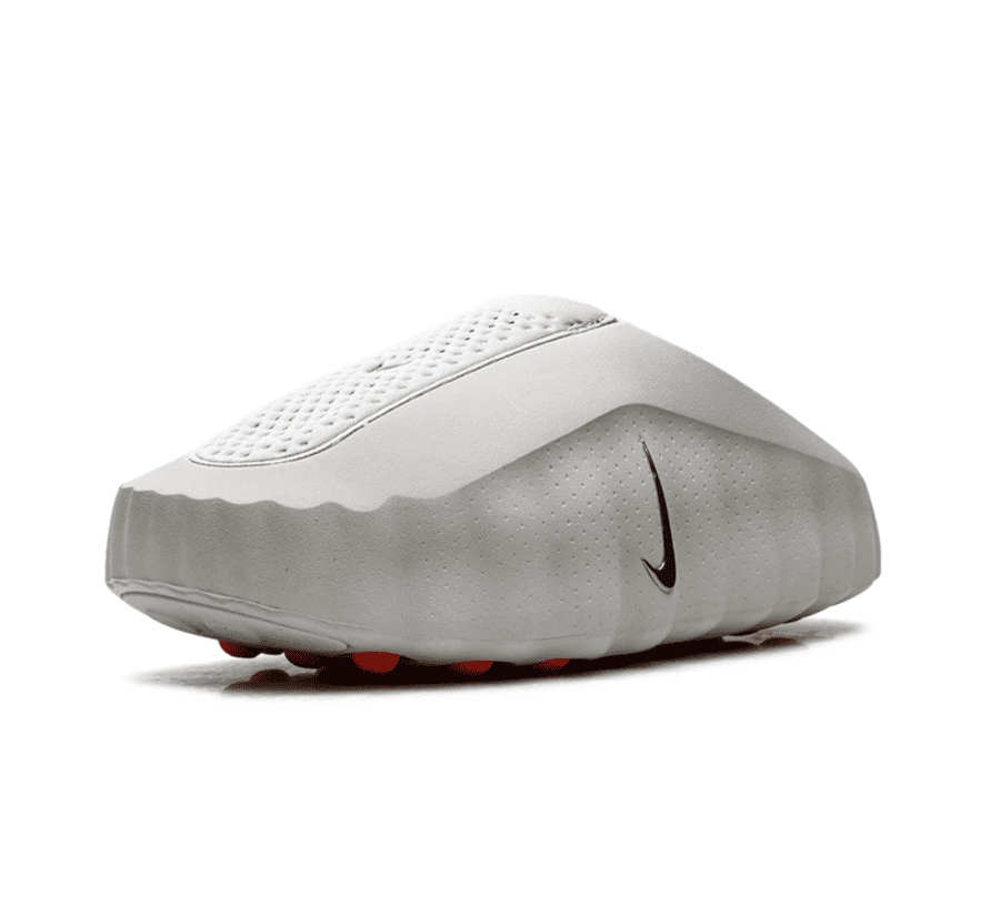 Nike Mind 001 Light Smoke Grey einzelner Schuh seitlich mit Nike Swoosh