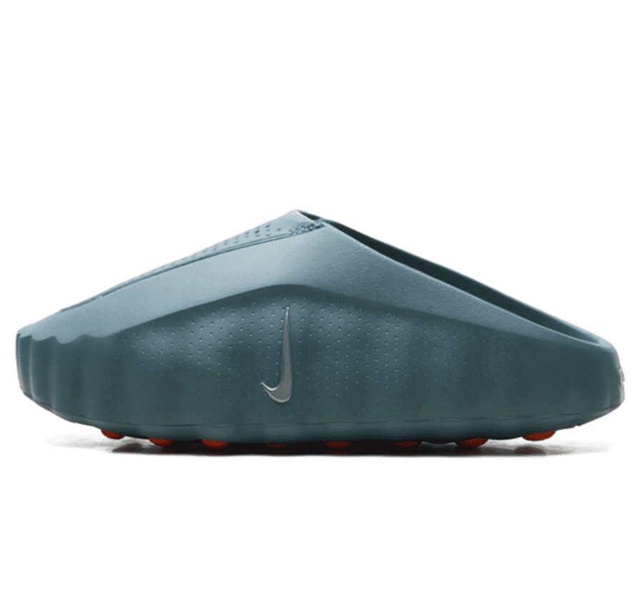 Nike Mind 001 Mineral Slate Paar vorne Hauptbild Perspective mit grauem Mesh und schieferblauen Wildleder-Overlays