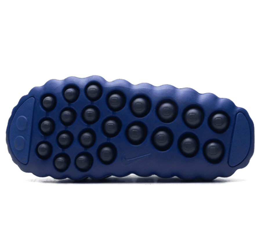 Nike Mind 001 Old Royal Außensohle von unten mit 22 beweglichen Mind-Technologie-Druckpunkten