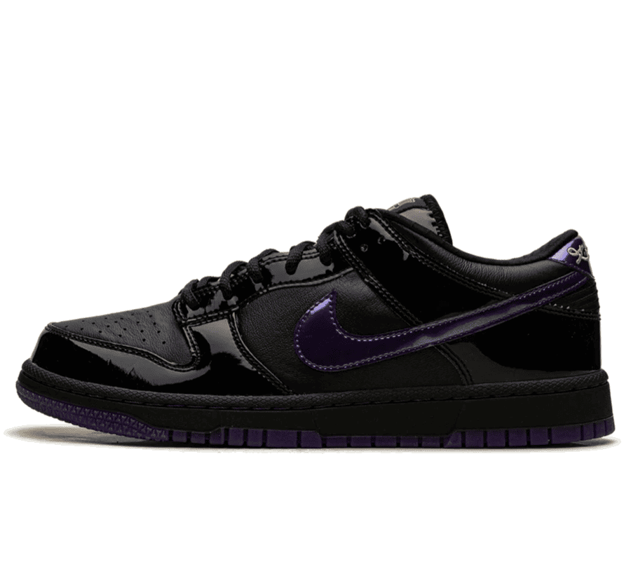 Nike Dunk Low Protro Kobe Bryant FC Barcelona Black Field Purple IV7508-001 Paar vorne aus Perspektive