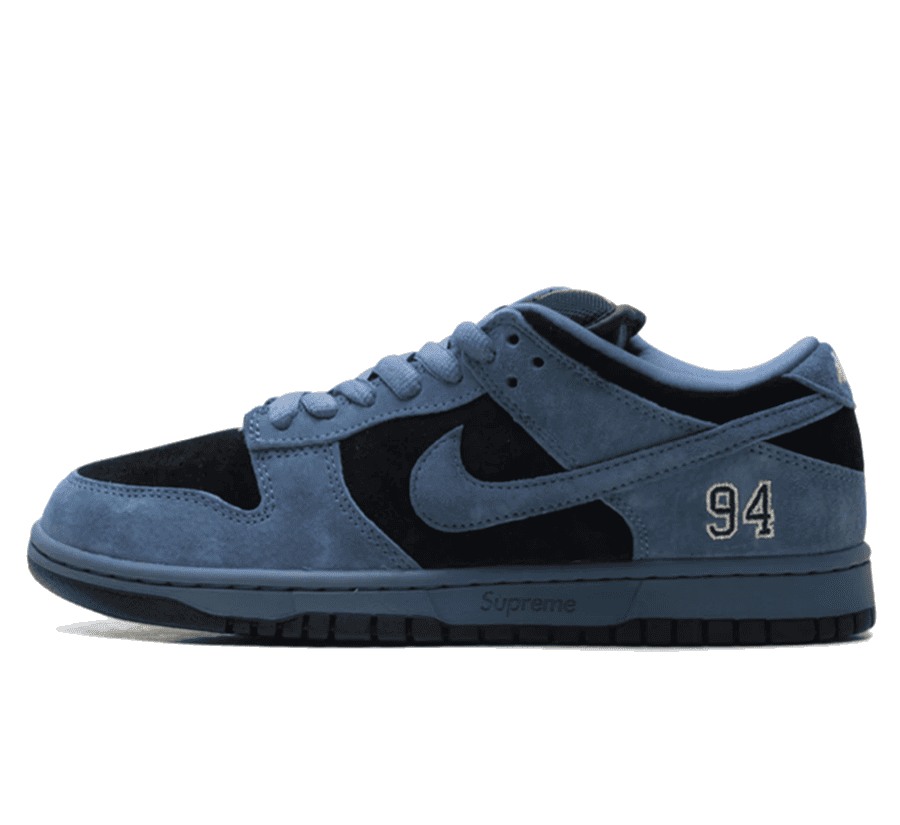Nike SB Dunk Low x Supreme ＂94 Ocean Fog＂ - schwarz blauer Sneaker