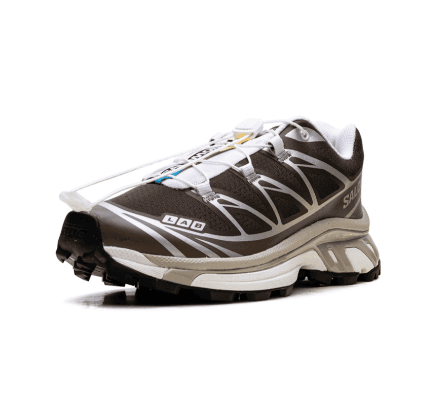Salomon XT-6 Earth Brown Walnut L49209900 einzelner Schuh seitliche Ansicht