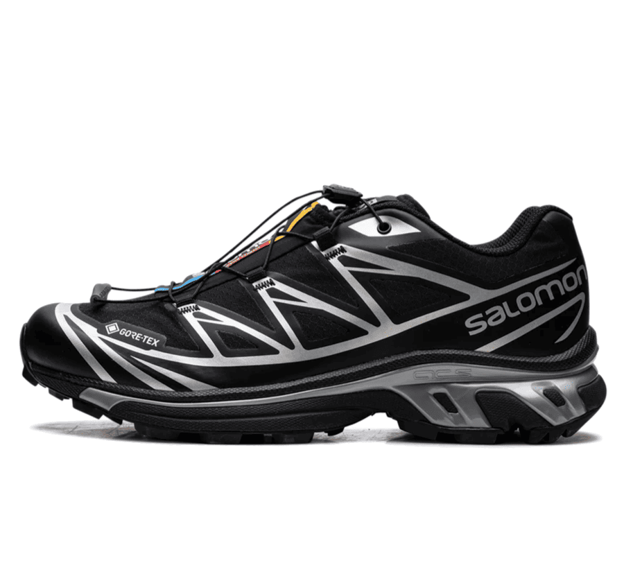 Salomon XT-6 Gore-Tex Black Silver Sneaker Seitenansicht