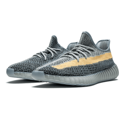 Yeezy Boost 350 V2 Ash Blue - blau gelber Sneaker