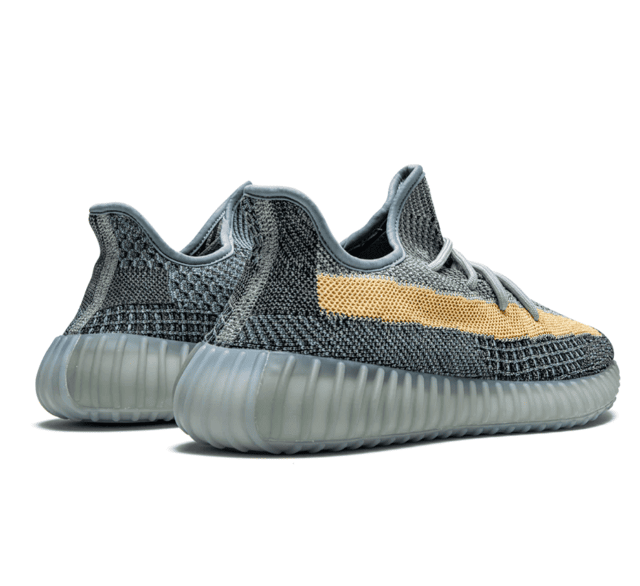 Yeezy Boost 350 V2 Ash Blue - blau gelber Sneaker