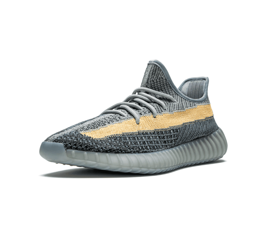 Yeezy Boost 350 V2 Ash Blue - blau gelber Sneaker